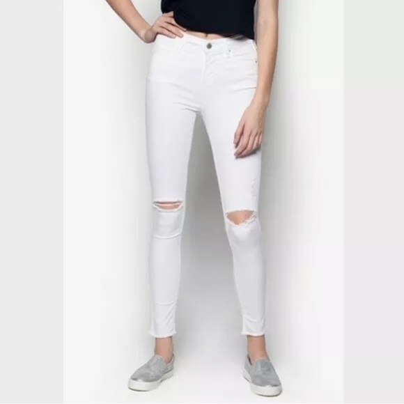 Topshop Denim - TOPSHOP Moto Leigh Pant White 32W 30L Fits Smaller